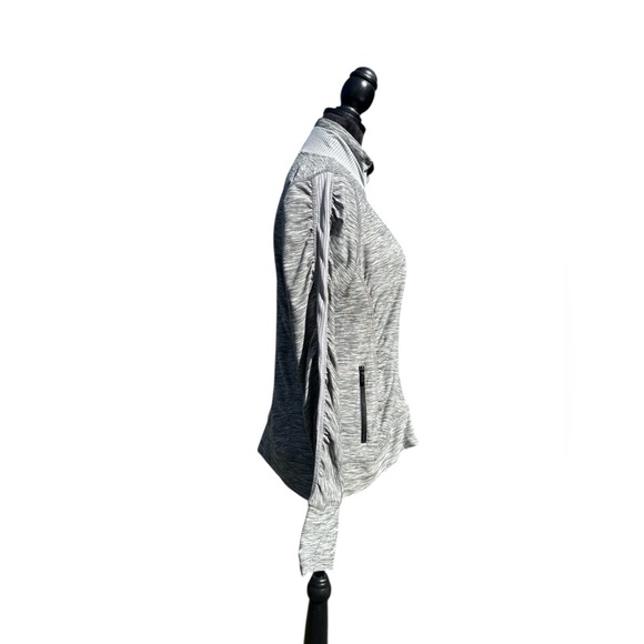 GGBlue Luxe Sport Gray Mesh Stretch Zip Jacket Women’s Md Tennis Golf Activewear - Picture 5 of 12